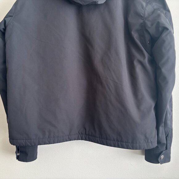 $375 Polo Ralph Lauren Black Insulated Windbreaker Jacket Stowable Hood - Large - Picture 7 of 11
